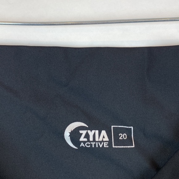 Zyia Active Black High Rise Leggings Plus Size 20 - Picture 7 of 8